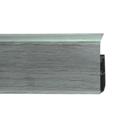 Пластиковый плинтус Royce №333 Серебристый Жемчуг (80х24х2200мм) в Казани