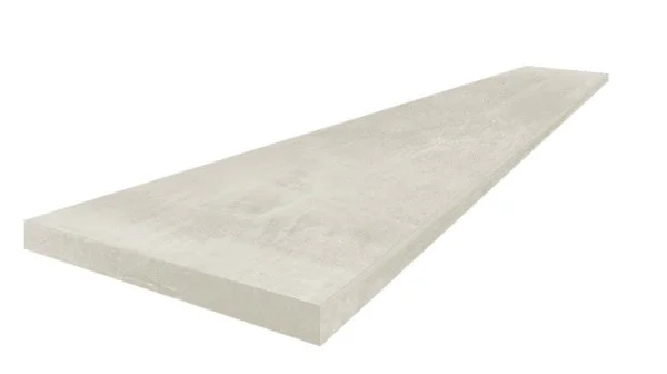 Керамогранит Coliseum Экспо Уайт Ступень угловая левая (Натуральный, 33х60) в Казани