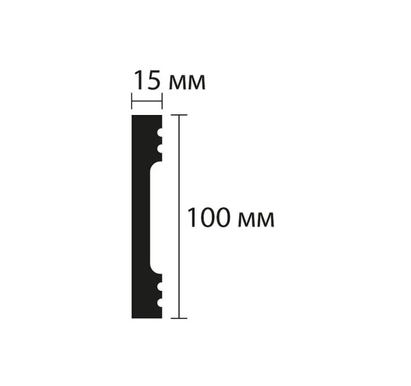 Плинтус NMC Wallstyl FD10 (100х15х2000 мм) в Казани
