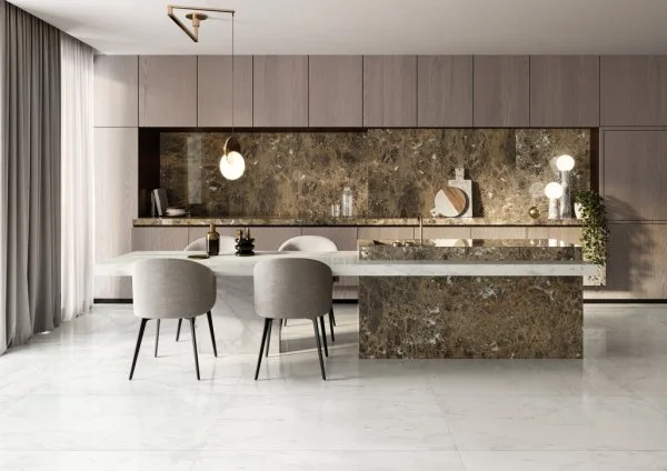 Керамогранит Italon Шарм Делюкс Бьянко Микеланджело 60х120 (Паттинированная и реттифицированная) в Казани