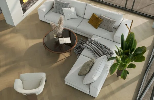 Паркетная доска Quartz Parquet Английская Ёлка Дуб Шампань 33-414 в Казани