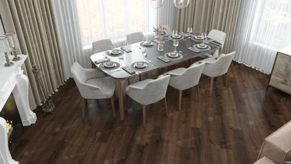 Каменно-полимерная плитка Alpine Floor Real Wood Дуб Мокка ECO 2-2, 6 мм 43 класс в Казани