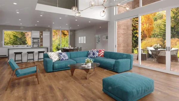 Кварц-виниловая плитка Alpine Floor Premium XL Дуб Насыщенный ЕСО 7-7, 8 мм. 43 класс в Казани