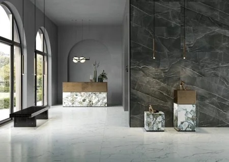 Керамогранит Vitra SityMarble Калакатта Блэк 60х120 (Лаппатированная и Реттифицированная) в Казани