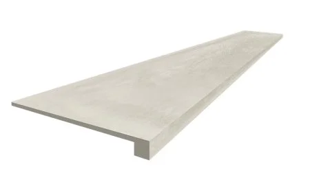 Керамогранит Coliseum Экспо Уайт Ступень фронтальная (Натуральный, 33х60) в Казани