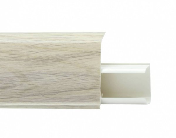 Пластиковый плинтус Royce №526 Дуб Орегон (55х23х2200мм) в #REGION_NAME_DECLINE_PP#